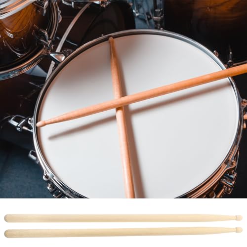 4 pares de baquetas de batería de arce tamaño 5A beige miniatura 3