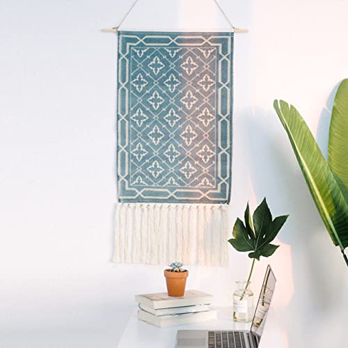 Tapisserie Bohème Coton Lin pour Habiller un Mur Vide Décoration Suspendue Géométrique LIJUCAI