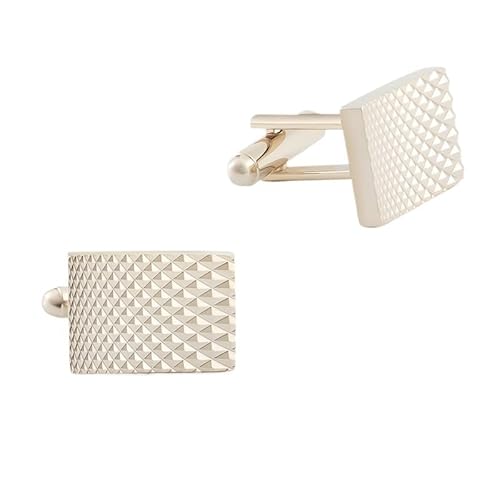 KDBDFC Square Zircon Diamond Cufflinks Men's French