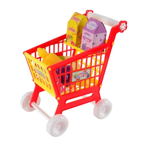 mophrati Shopping Cart Toys And Kids Trolley Set With Educational Play Benefits Encourage Hands On Learning And Fun Activities Children Pretend Play Realistic Kitchen Accessory