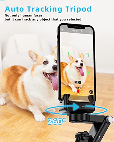 Gimbal Stabilizer With Phone Tripod For Iphone: Handheld Gimble With Remote Selfie Stick & 360 Face Tracking Stand For Iphone & Samsung Smartphone Mobile Camera Recording | Vlogging Tiktok Video #TOP3