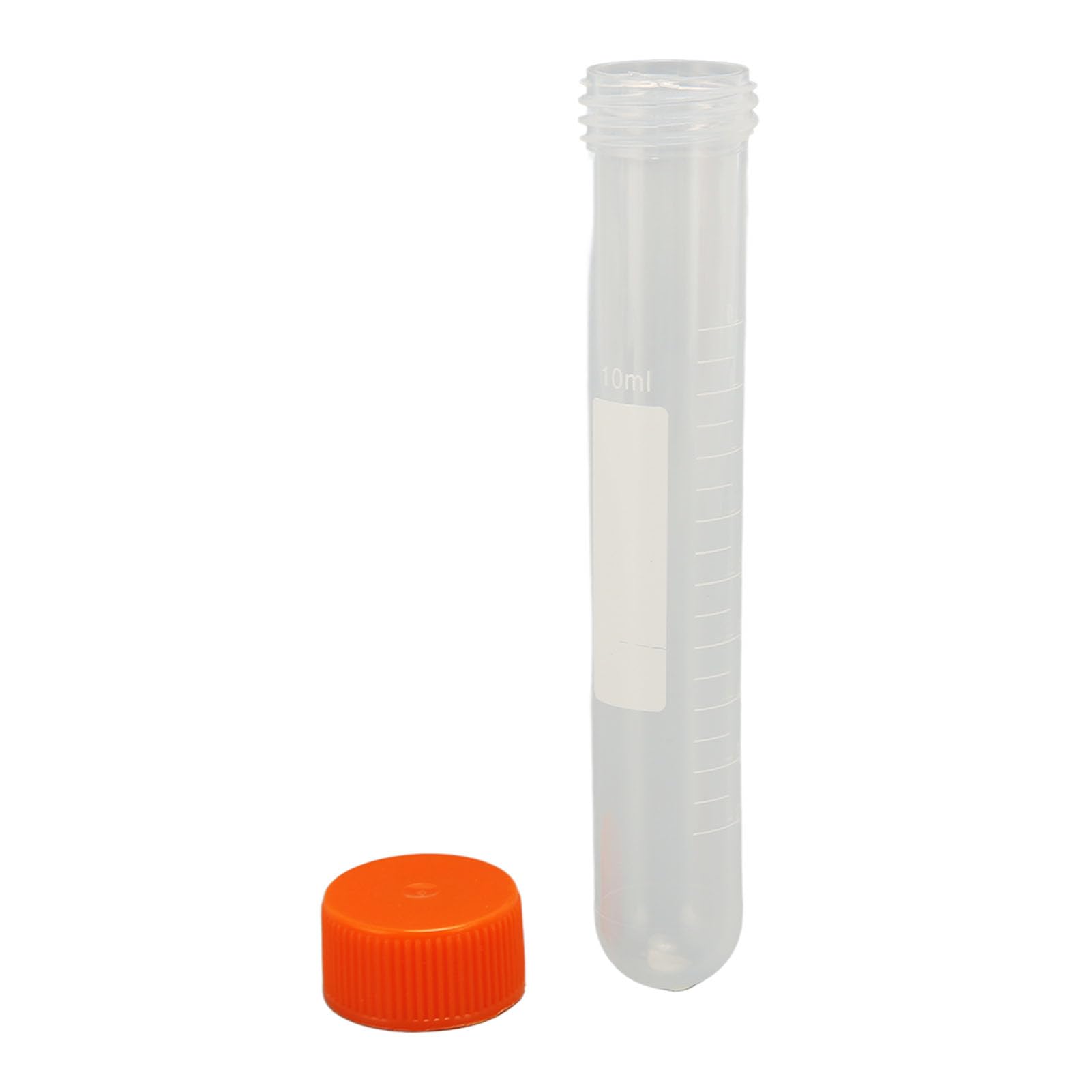 Provetta per Centrifuga, Scala Trasparente da 10 Ml Provetta Centrifuga a Spirale Accurata in Plastica 100 Pezzi per Esperimenti Scientifici