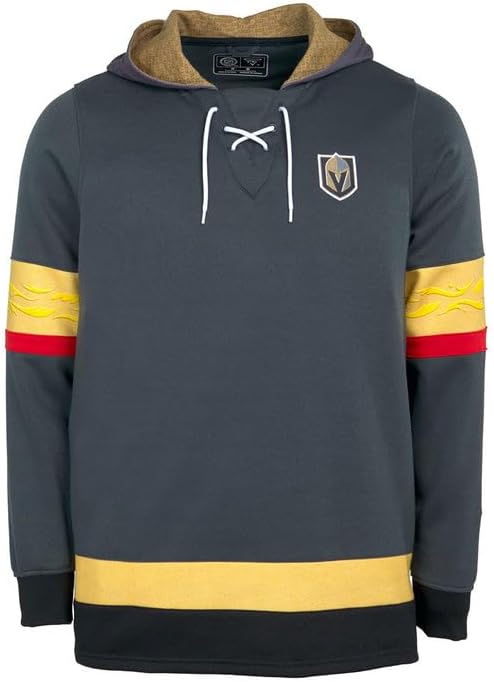 NHL unisex-adult Vegas Golden Knights Lace Up Hoodie - Image 4