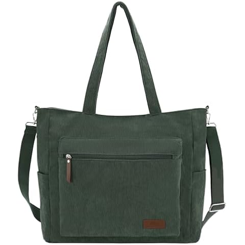 Kasgo Cabas Femme Velours Côtelé Cover