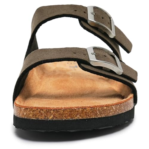 Image of Torotto Kids Sandals Boys Girls Slide Summer Non-slip Cork Glitter Toddler Slippers with Adjustable Straps for Indoor & Outdoor