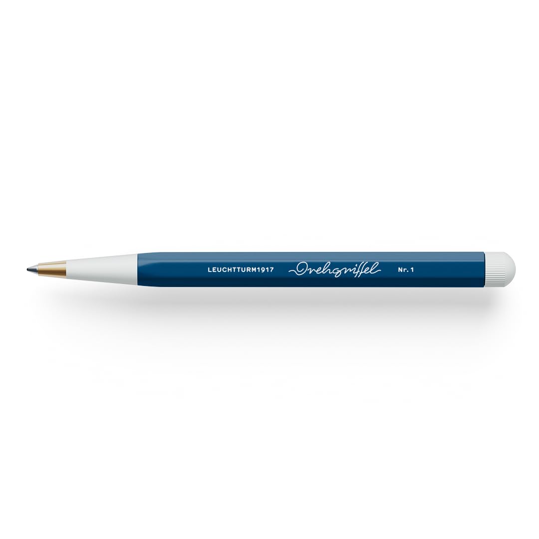 LEUCHTTURM1917 374008 Drehgriffel Nr. 1, Indigo - Ballpoint pen with royal blue ink