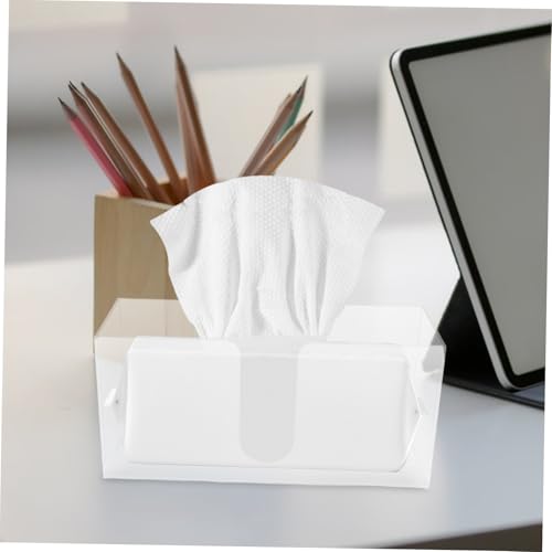 Servilleta toallero de papel con base estable y acrílico de alta resistencia 7