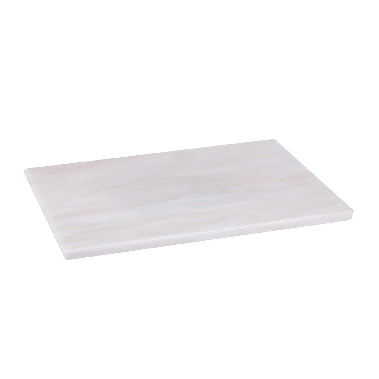 Koville Luxury African Marble Cutting Board for Kitchen, 16x12inch Large Hand Crafted Marble Slab for Cheese, Charcuterie, Pastry Board - Wedding Gift, House Warming Gift(Namib Bianco)