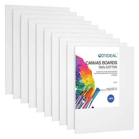 GOTIDEAL Canvas Boards, Set of 10 Cover