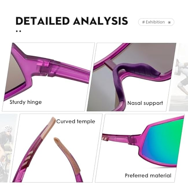 Sports Polarized Sunglasses for Men Women Cycling Driving Fishing Sunglasses UV Protection