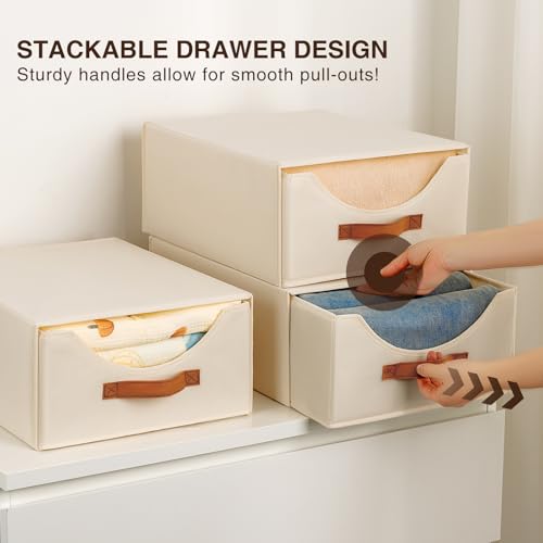 image for Homsorout Closet Organizers and Storage - Large Storage Bins with Draw