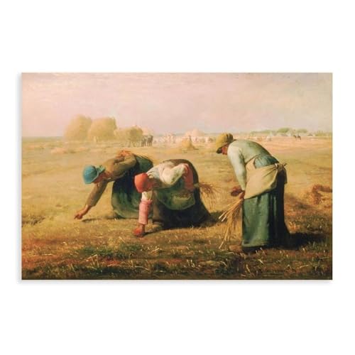 The Gleaners 1857 Millet impression toile décoration murale moderne chambre 30x45cm