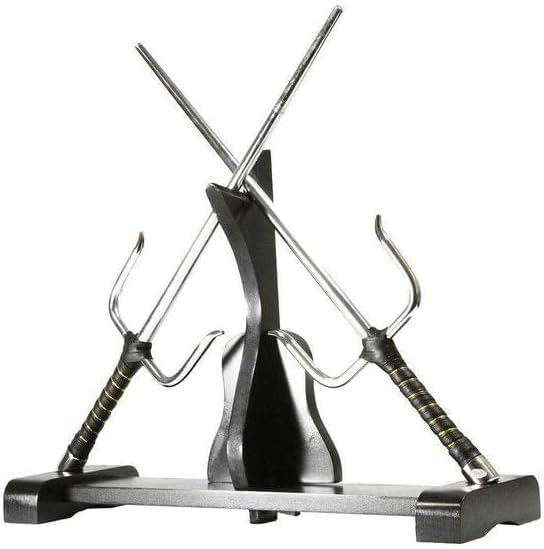 PLAYWELL Martial Arts Wooden Weapons Stand - Kobudo Stand ( Suitable for Kamas, Tonfa, Sai )