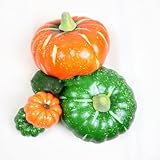 Calabaza artificial para decoración de Halloween, decoración de fiesta en el hogar, accesorios de decoración de granja, calabaza real para Acción de Gracias, Navidad, festivales decoraciones(9)