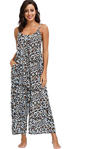 Image of BUENOS NINOS Women's V Neck Floral Maxi Dress Boho Printed Adjustable Spaghetti Strap Ethnic Beach Long Dress with Pockets