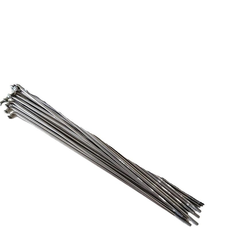 Rayons de vélo 14G en acier inoxydable argent 2,0x307 mm pour roue 20 PCS