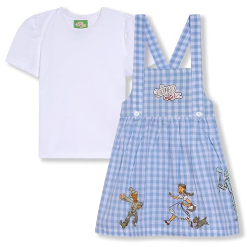 Wizard of Oz Matching Family T-Shirt and Gingham Dress Outfit Set Newborn to Little Kid Sizes (Newborn - 7-8)