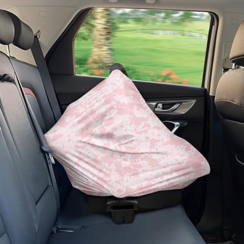 Image of Cow Print Car Seat Cover Baby, Breast Feeding Covers for Women Soft Breastfeeding Cover - Multi Use Baby Stroller and Carseat Cover