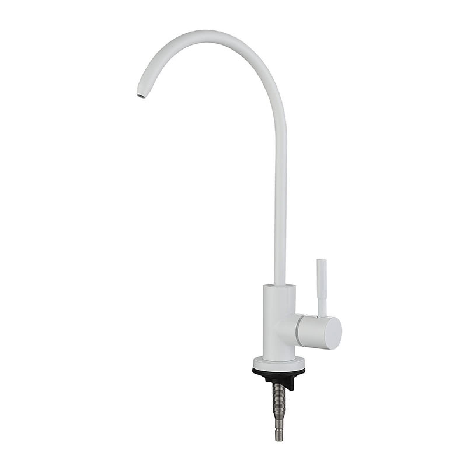 Robinet de filtre à eau en acier inoxydable blanc au design épuré et durable