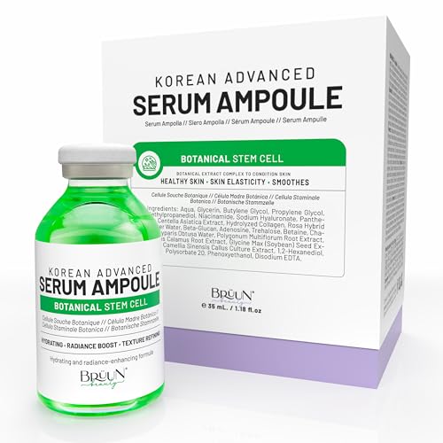 BRÜUN SC - Control Stem Cell Serum Ampoule - Micro Needling Korean Serum Booster for Face and Body to Use with and without Derma Pen Microneedling Skin Care Serum 1.18 fl.oz