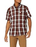 Cuello abierto Carhartt Short-Sleeve Essential Camisa para Hombre, Marrón (Sequoia), XXL