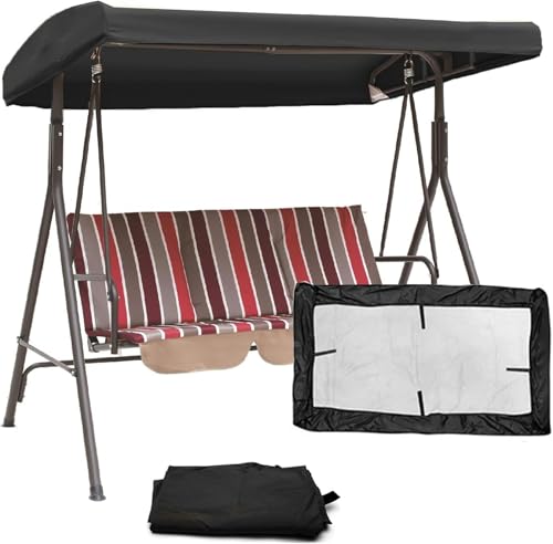 Housse de Balançoire de Jardin Toit de Rechange Oxford Anti-UV 191x120