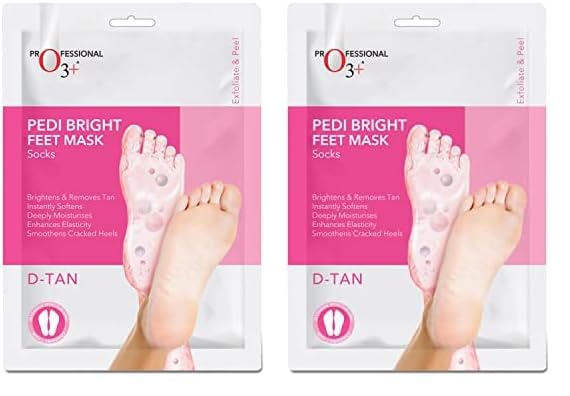 O3+ Pedi Bright Foot Socks Cream Mask (Pack of 2)-picture-17