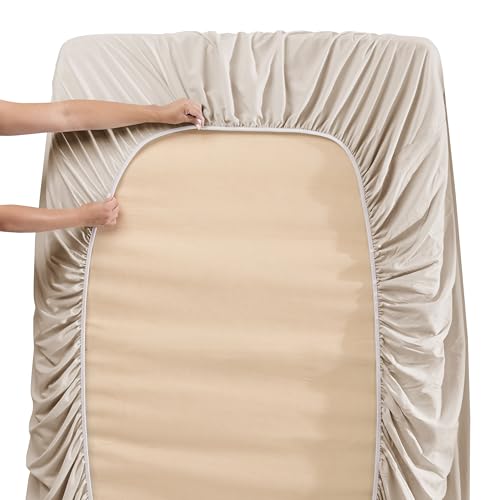 Image of Nestl Full Size Sheet Set, 4 Piece Extra Deep Pocket (18-24 inches), Microfiber, Hotel Luxury, Soft, Breathable, Wrinkle-Free, Easy to Care, Linen