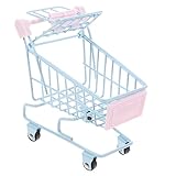  Toddmomy Carrito Pequeño De Juguete Carrito De Compras Miniatura Accesorio para Fotos