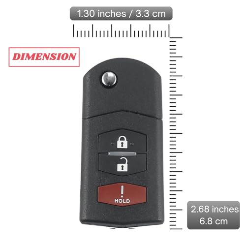 Télécommande Mazda BGBX1T478SKE125-01 clé proximity 3 boutons 315MHz