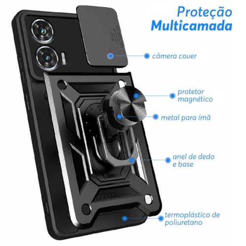 Capa Capinha Case Compatível com Motorola Moto Edge 50 Fusion - Protetora Resistente Durável Anti Im