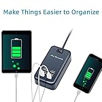 USB Charger Station, 6 Port Desktop Charging Station for Multiple Devices, Wall Power Strip with Switch - Image 2