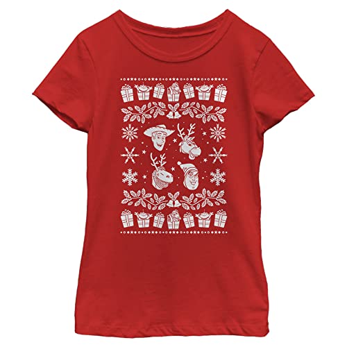 T-Shirt Fille Disney Pixar Rouge Idéal pour le Look de Rentrée en XS