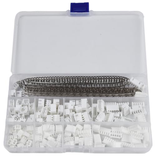 560 piezas de conectores Jst-Xh de 2,54 mm macho hembra para placa de prueba de impresora 3D Arduino con caja de almacenamiento