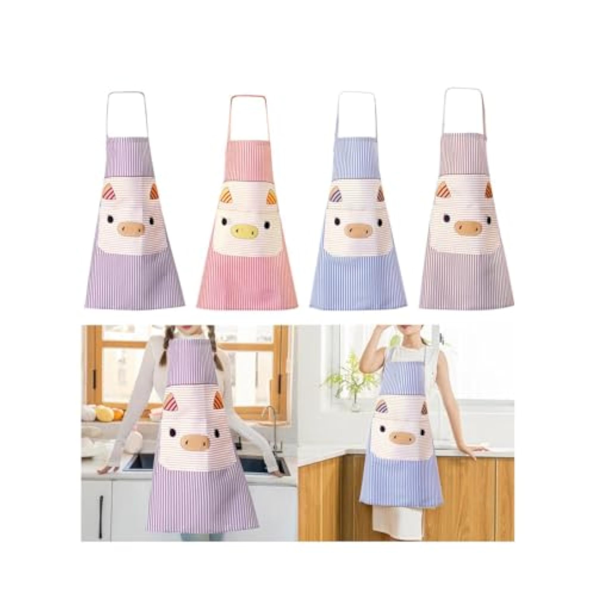 Kitchen Cooking Aprons Soft for Household Cleaning, Restaurant BBQ