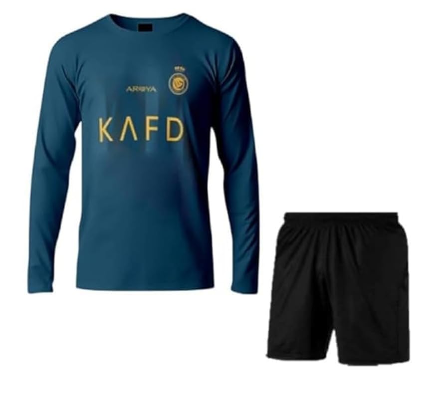 Image of Al Nasser Away Football Club Team Full Sleeve Jersey with Shorts 2023 /2024 for Boys & Men