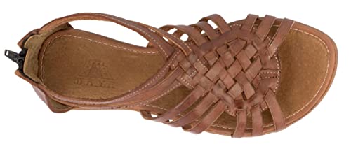 Cowboy Professional Womens 239 Chedron Leather Sandals Mexican Huarache Zipper3