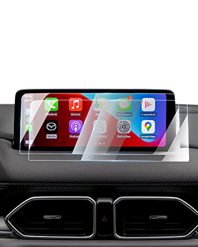 Karltys 2 Pack Screen Protector for 2021~2025 Mazda CX5/CX-9 10.25-Inch [No Glare & Fingerprint] Tempered Glass Mazda CX5/CX-9 Accessories