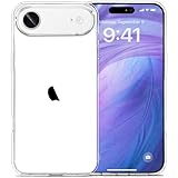 JJGoo Compatible with iPhone Air Case Clear, Soft Transparent TPU Bumper Cover, Slim Thin Shockproof Phone Case for iPhone Air, Clear