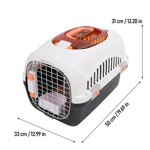 Asixxsix Kennel de Cachorro, Caixa de Cães Destacável Com Janela e Alça Superior, Portador de Animai