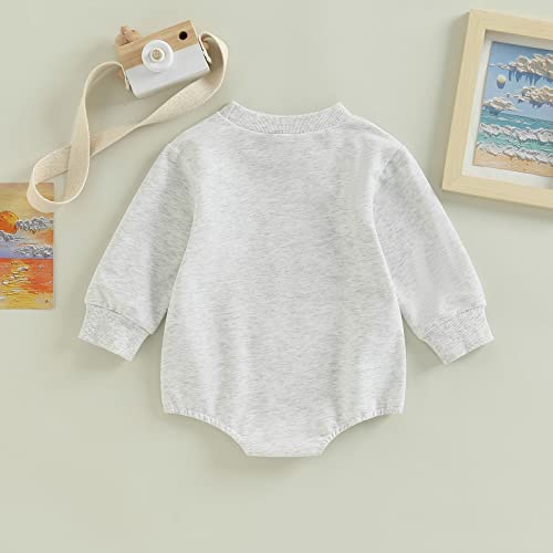 Infant Baby Girls Boys Romper Rugby Letter Print Round Neck Long Sleeve Jumpsuits Spring Autumn Casual Bodysuits (Saturday With Daddy, 3-6 Months) #TOP5