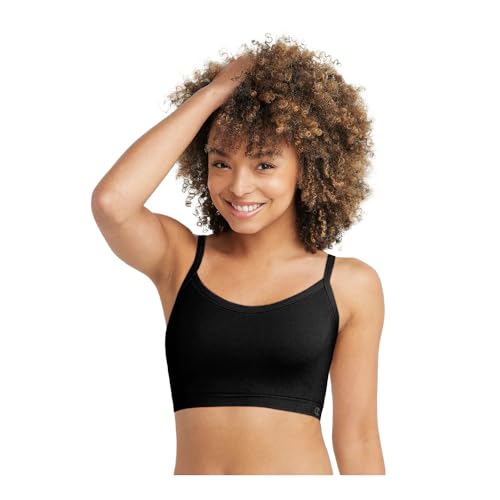 Bralette Champion de Nailon Premium Elegante Negro sin Costuras Sujeción de Diseño