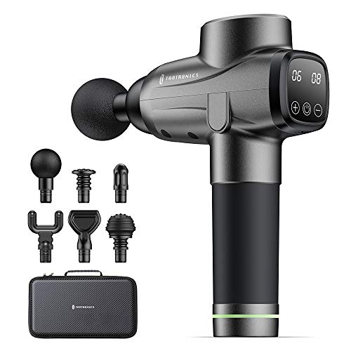 Massage Gun TaoTronics Professional Deep Tissue Percussion Handheld Electric Muscle Massager with 10