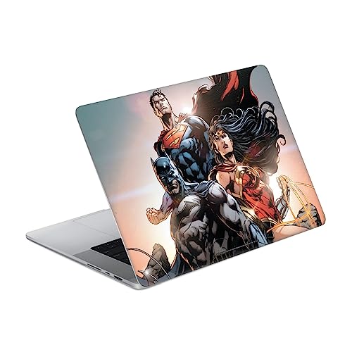 Autocollant MacBook Pro 16 A2485 Justice League skin vinyle protection BD DC