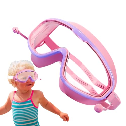 Genérico Gafas Para Niños De 6 A 14 Años - Gafas De Natación Infantil,Cubreojos Antivaho HD Resistente Al Agua Ajustables Para Piscina Lago Buceo Y Natación