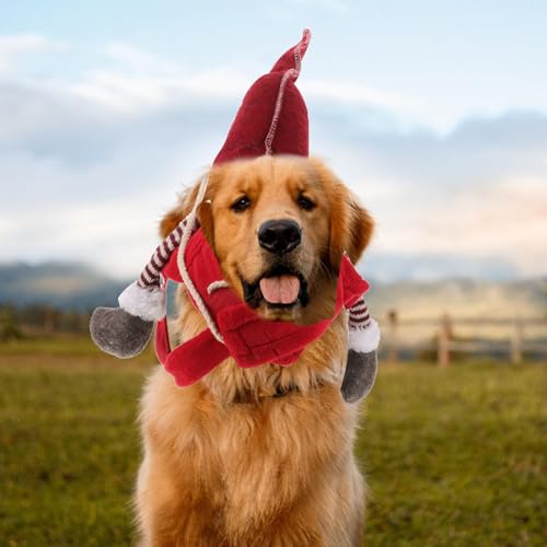 Disfraz Santa Gnome para Perro Tamaño S miniatura 4