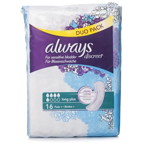 Always Disc reet incontinenza Inserti + Long Plus bei incontinenza, confezione risparmio, 1er Pack (1 X 16 pezzi)