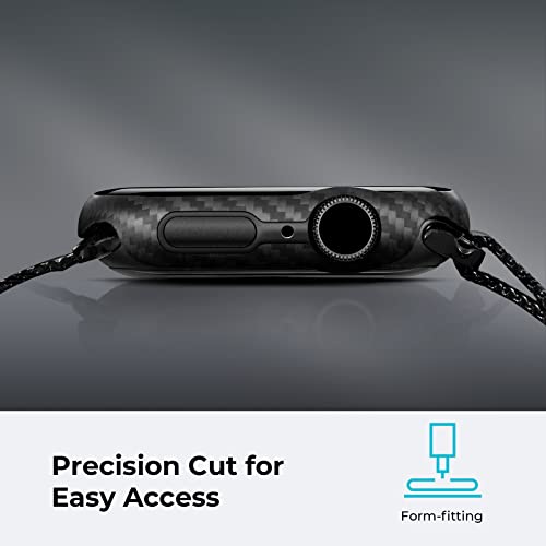 Pitaka Air Case For Apple Watch Series 8/7, 45Mm Exquisite Refined Minimalist Slim Apple Watch Case Protective Iwatch Case - Aramid Fiber #TOP3