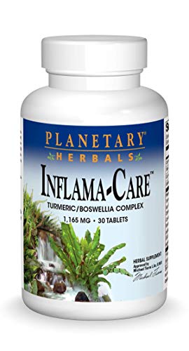 Planetary Herbals Inflama-Care 1165 mg Turmeric, Boswellia Complex - 30 Tablets