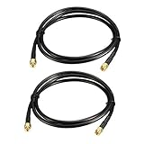 uxcell Antenna Extension Cable SMA Male to SMA Male Coaxial Cable RG58 50 Ohm 6 ft 2pcs